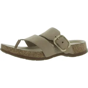 Womens Strappy Manmade T-Strap Sandals