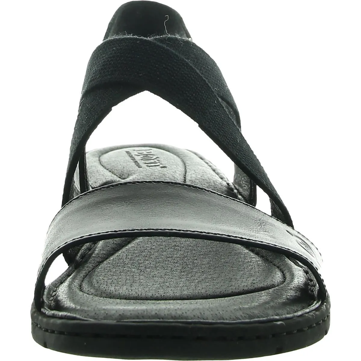 Womens Stretch Leather Flatform Sandals