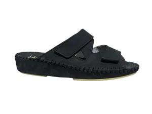 Women's Tango Sandals In Black Nubuck
