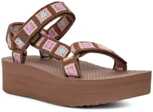 Womens Teva Flatform Universal Crochet  Stylish & Sustainable Comfort
