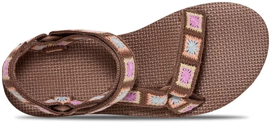 Womens Teva Flatform Universal Crochet  Stylish & Sustainable Comfort