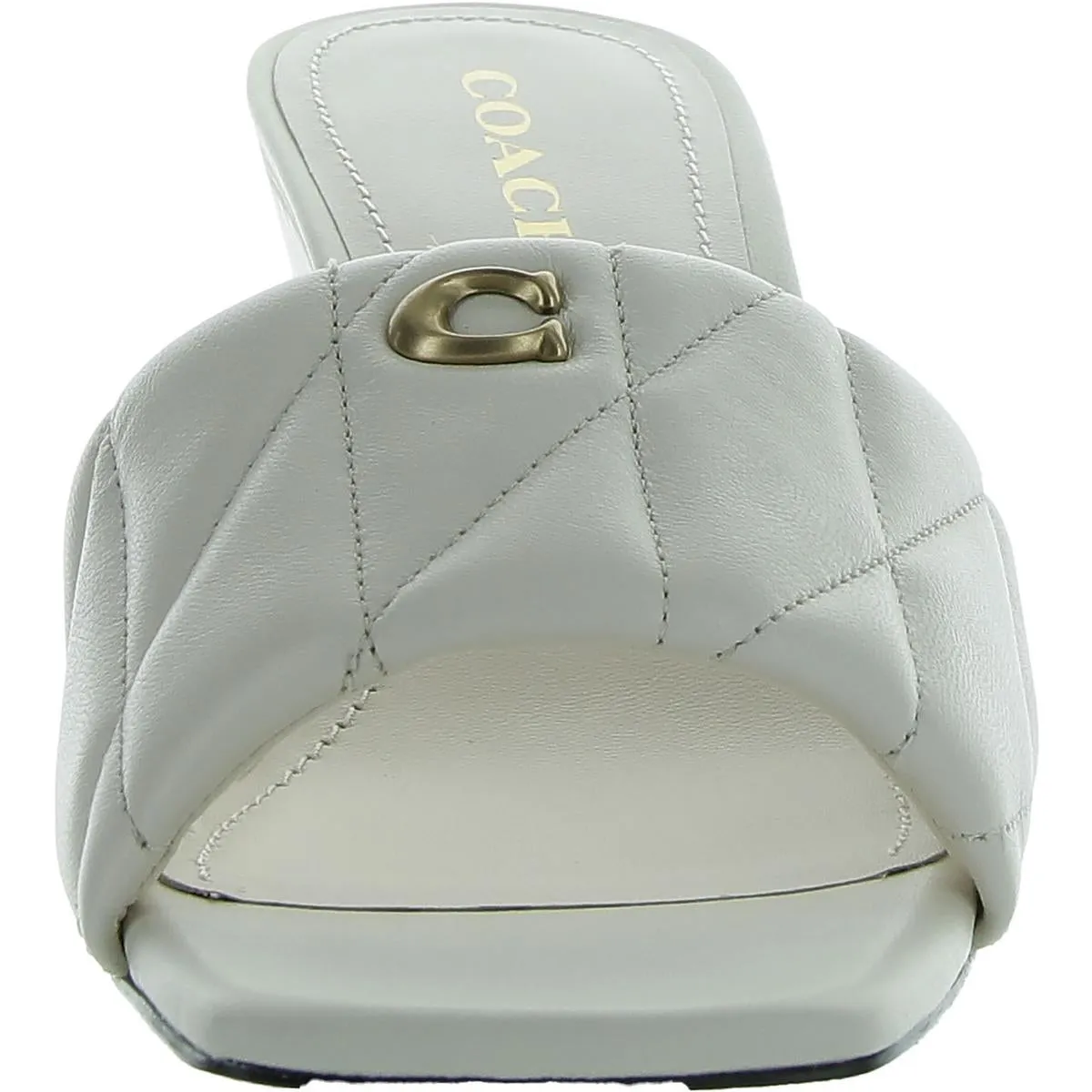 Womens Textured Faux Leather Wedge Sandals