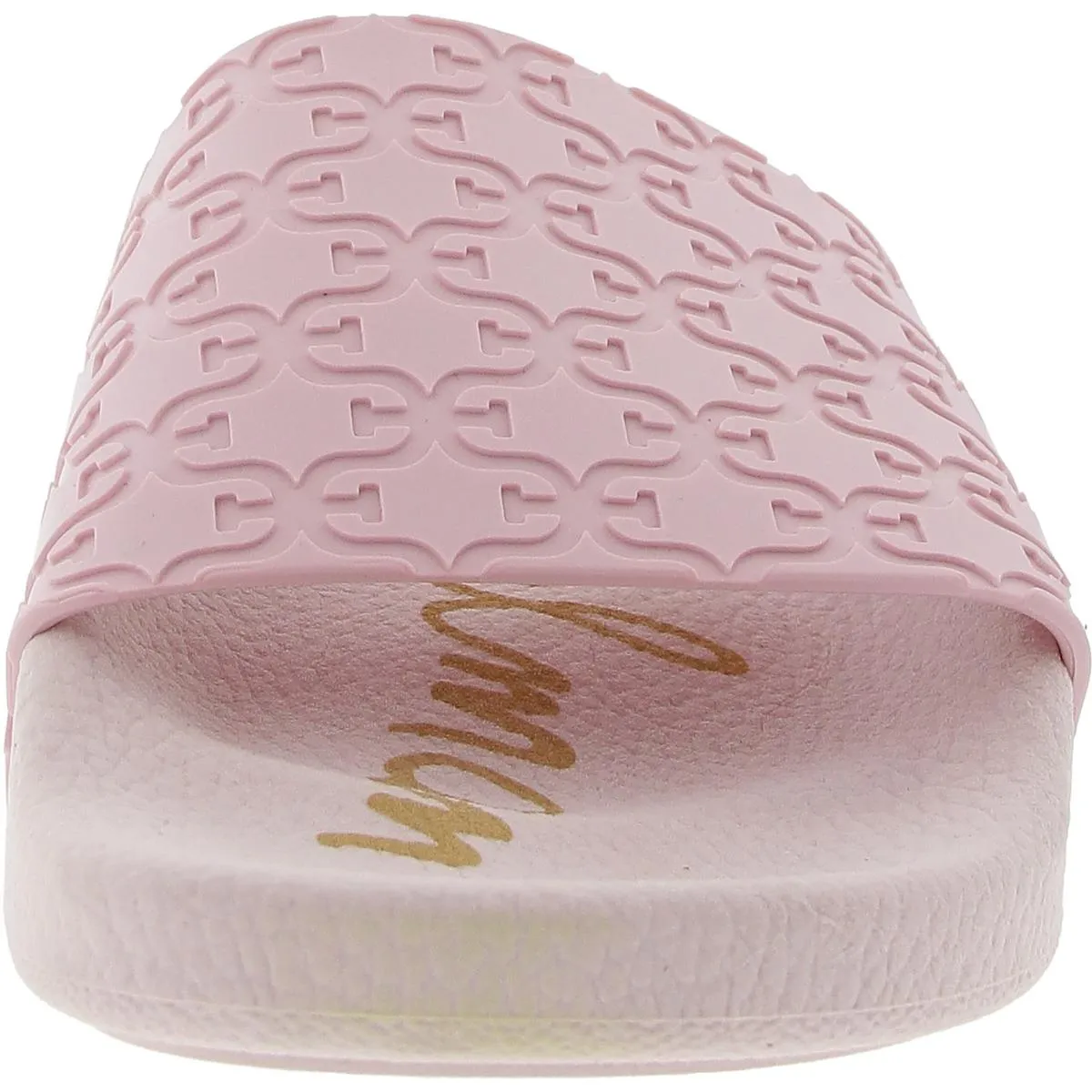 Womens Textured Rubber Slide Sandals