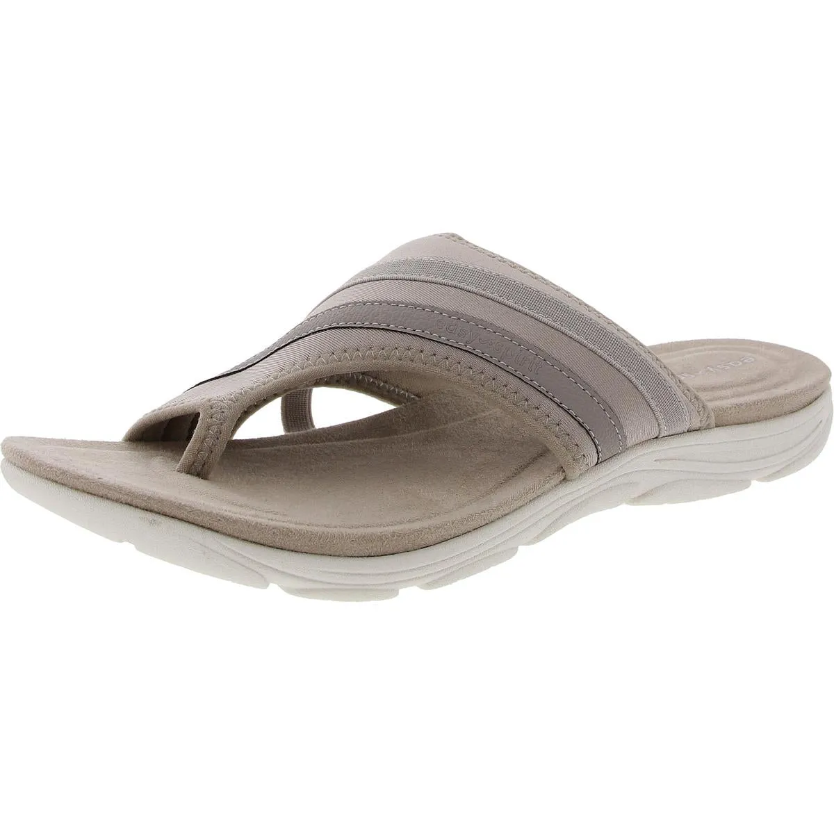 Womens Toe Loop Slip On Slide Sandals