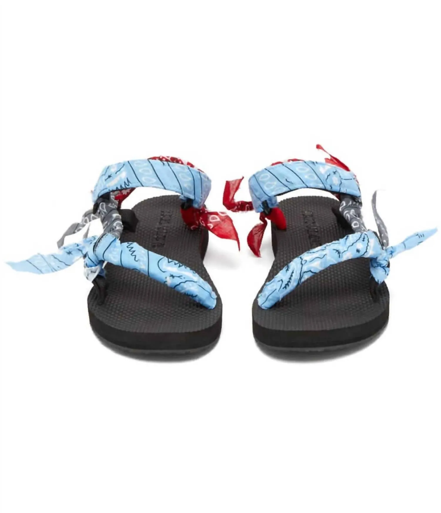 Women's Trekky Bandana Sandal In Mix Blue