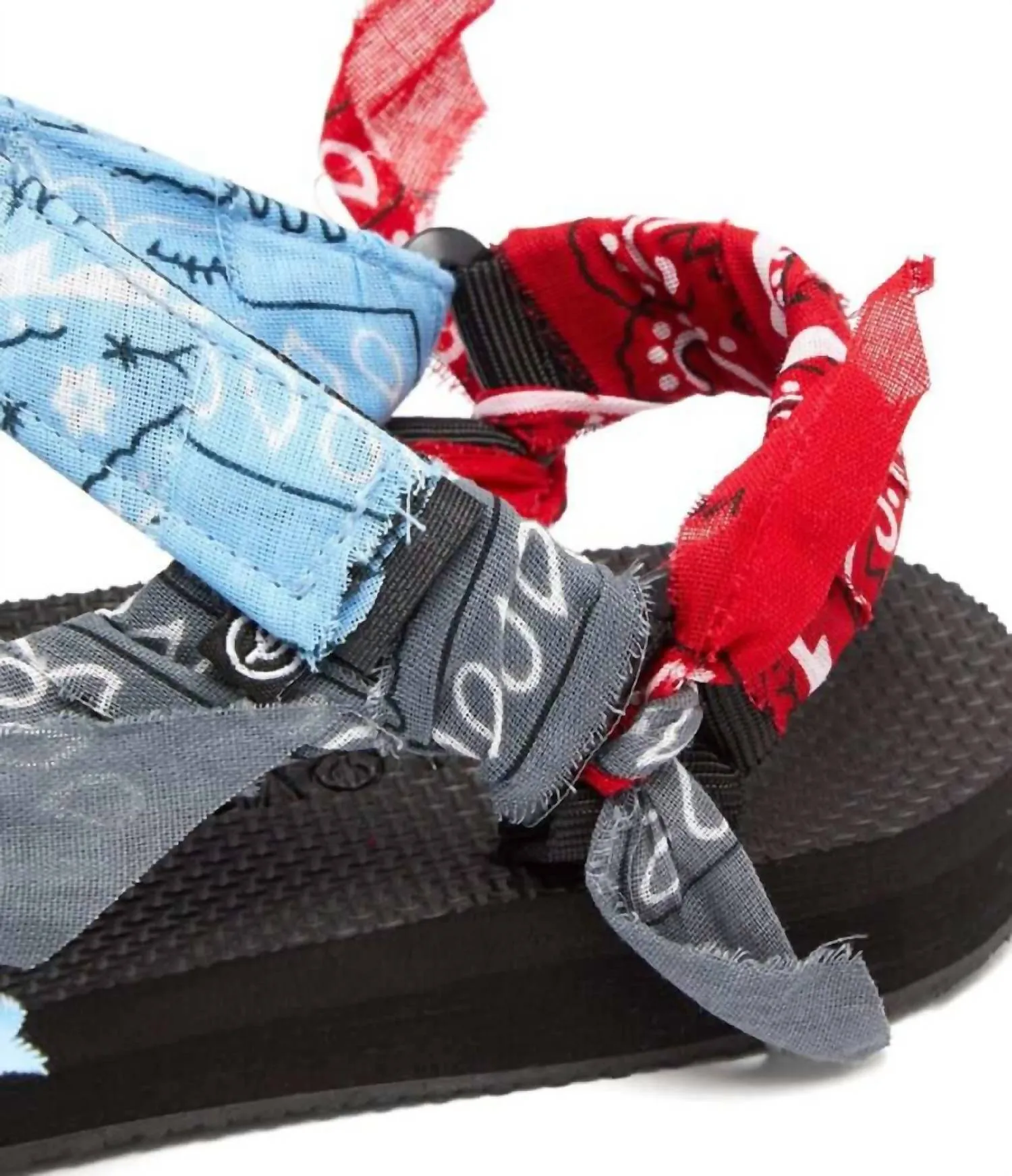 Women's Trekky Bandana Sandal In Mix Blue