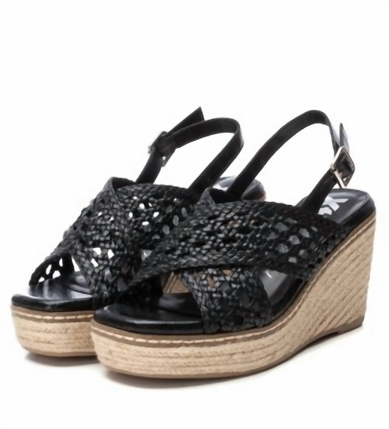 Women's Wedge Sandals In Black