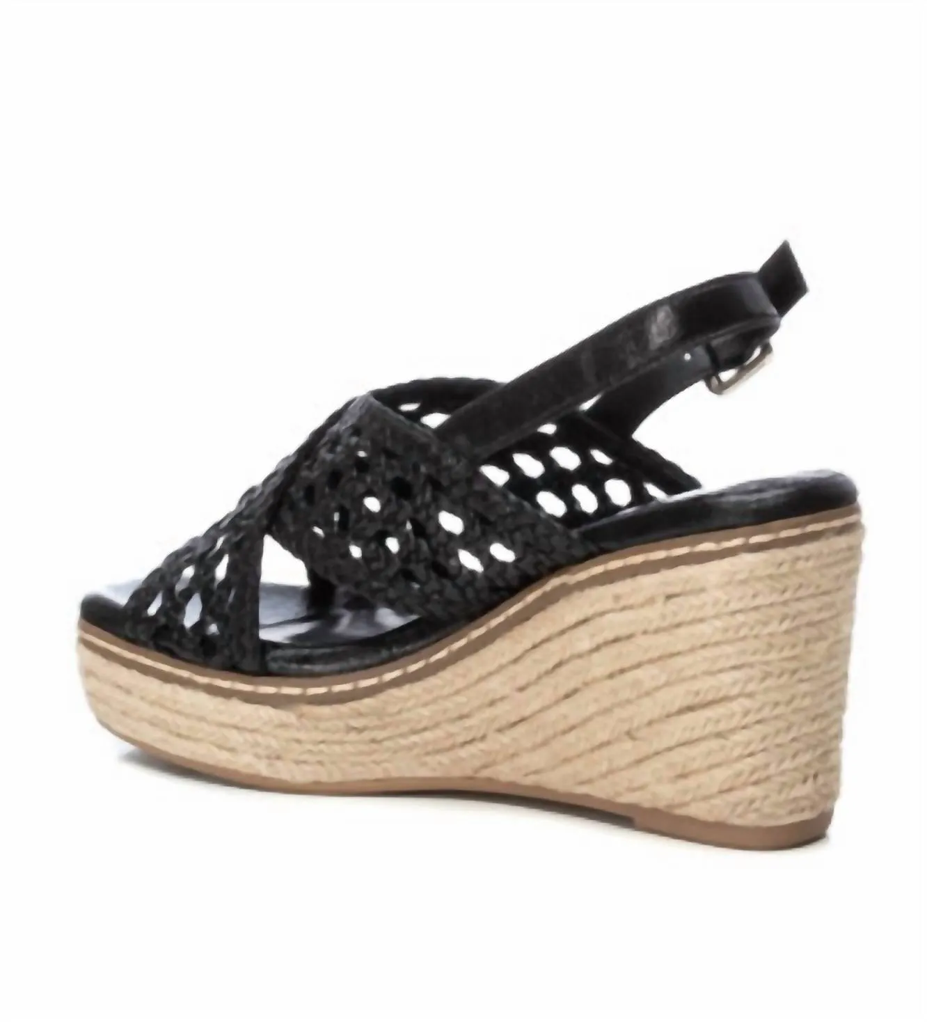 Women's Wedge Sandals In Black