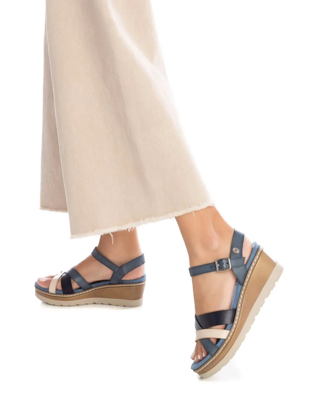 Women's Wedge Strappy Sandals By XTI