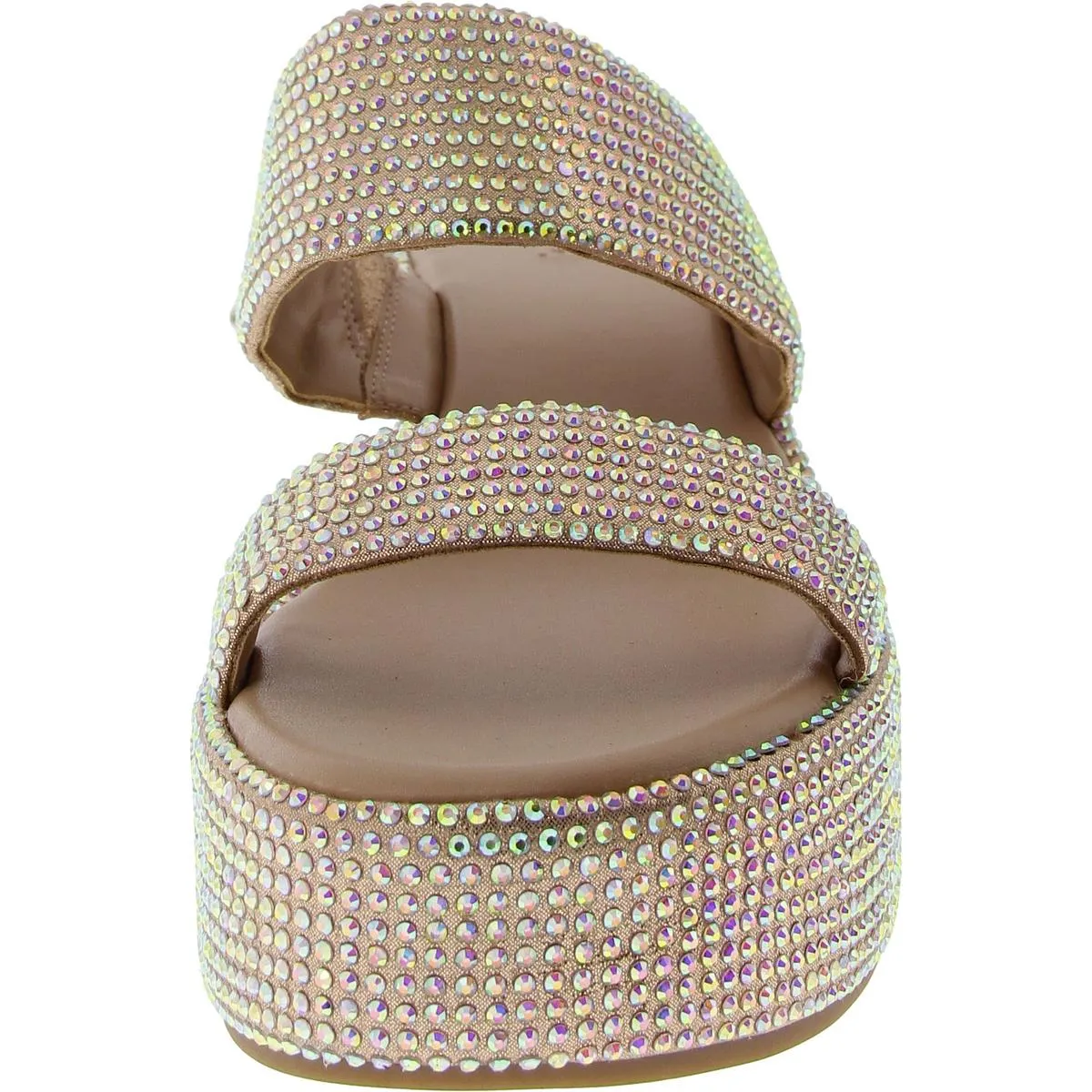 Womens Wedges Open Toe Slide Sandals