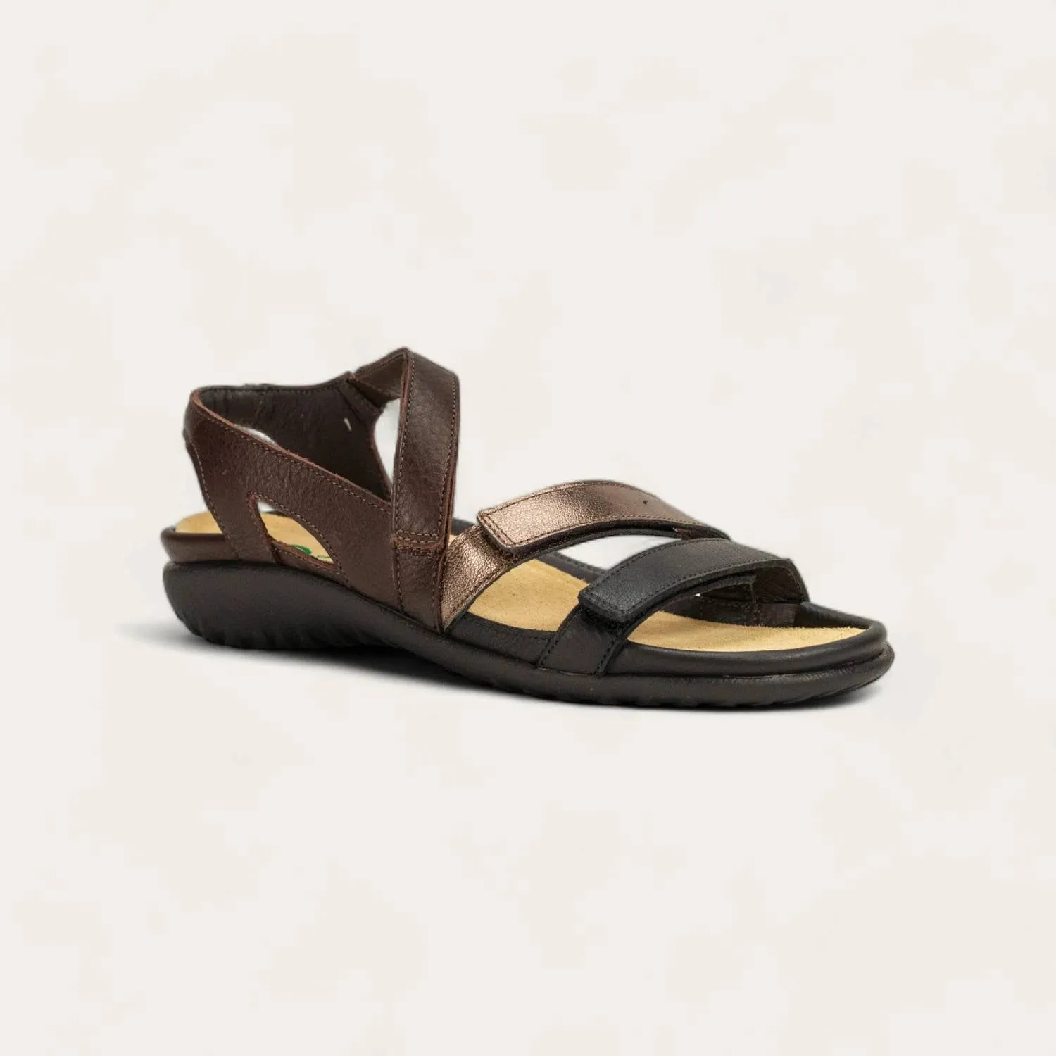 Women's Whetu Sandals In Black, Leather, Brown