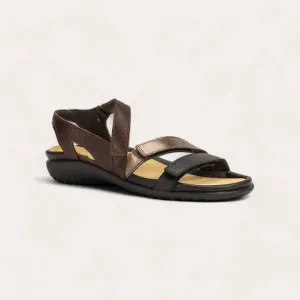 Women's Whetu Sandals In Black, Leather, Brown