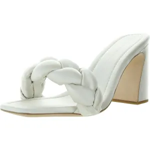 Womens Woven Block Heel