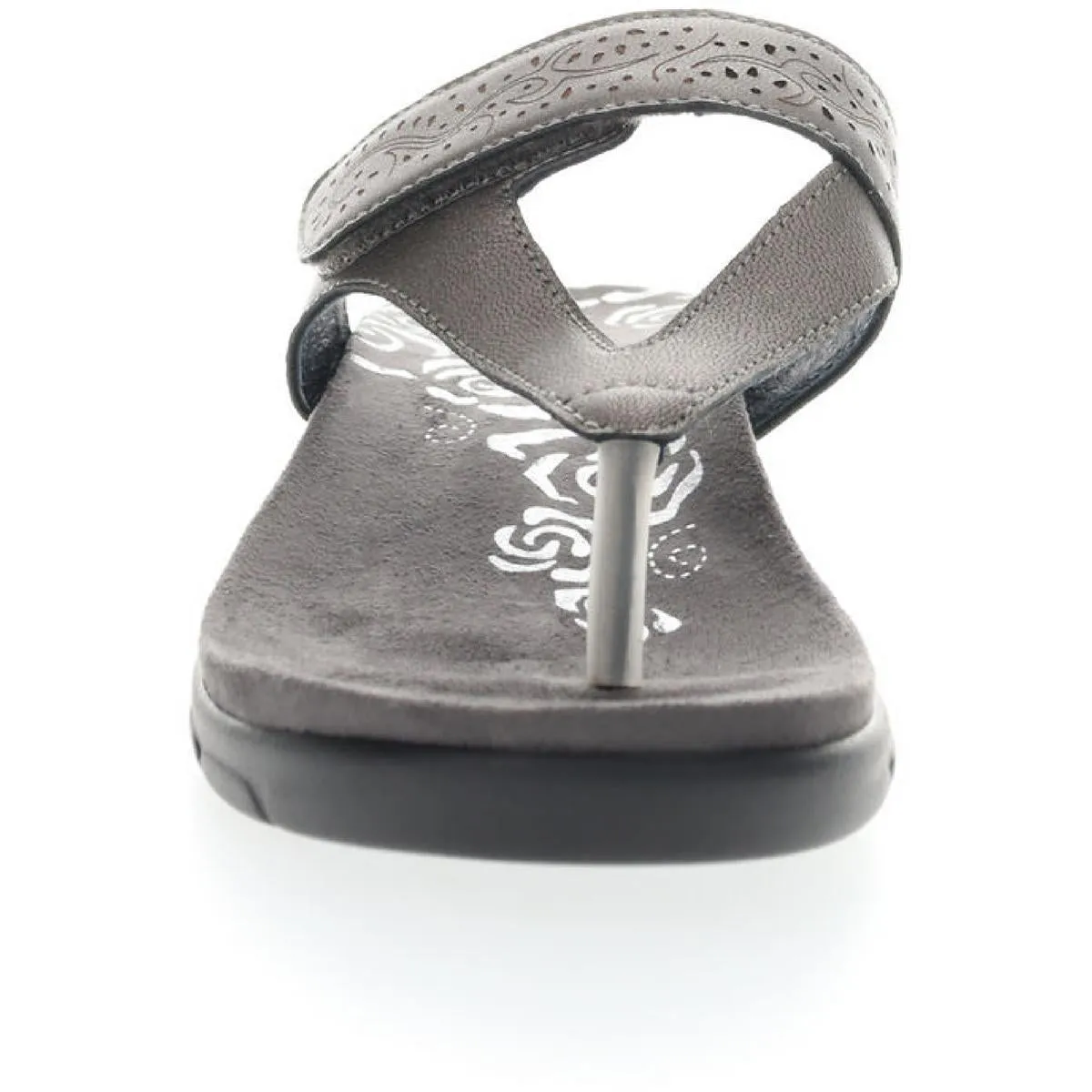 Wynzie Womens Padded Insole Leather Wedge Sandals