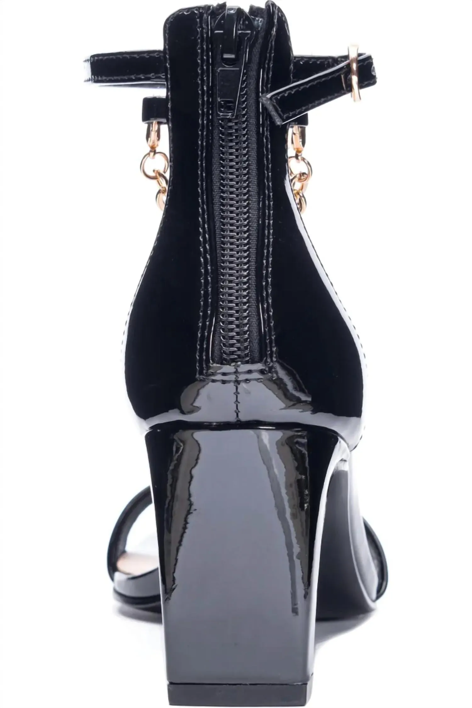 Yara Patent Sandal In Black Patent