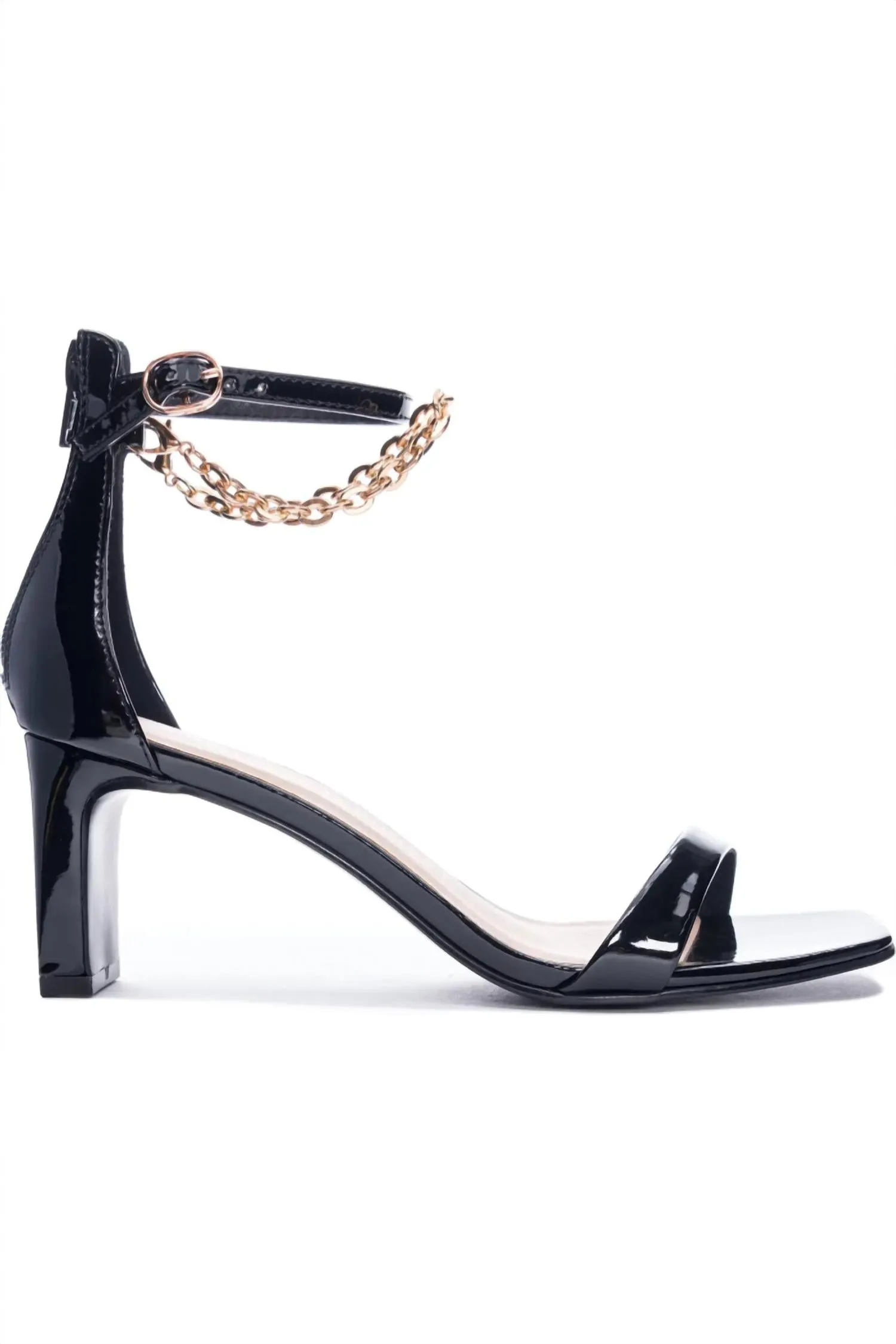 Yara Patent Sandal In Black Patent