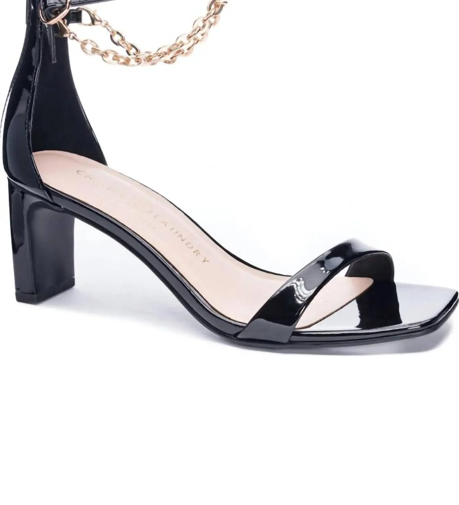 Yara Patent Sandal In Black Patent