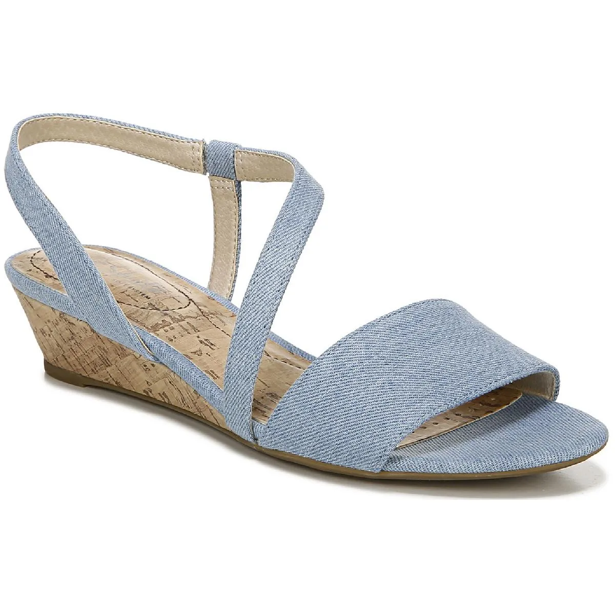 Yasmine Womens Strappy Slip On Wedges