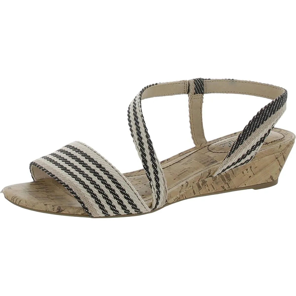 Yasmine Womens Strappy Slip On Wedges