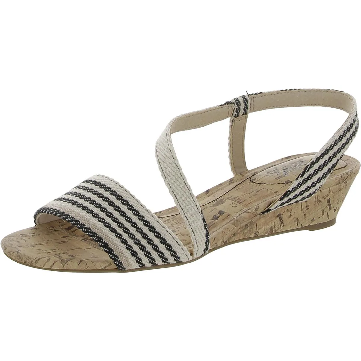Yasmine Womens Strappy Slip On Wedges