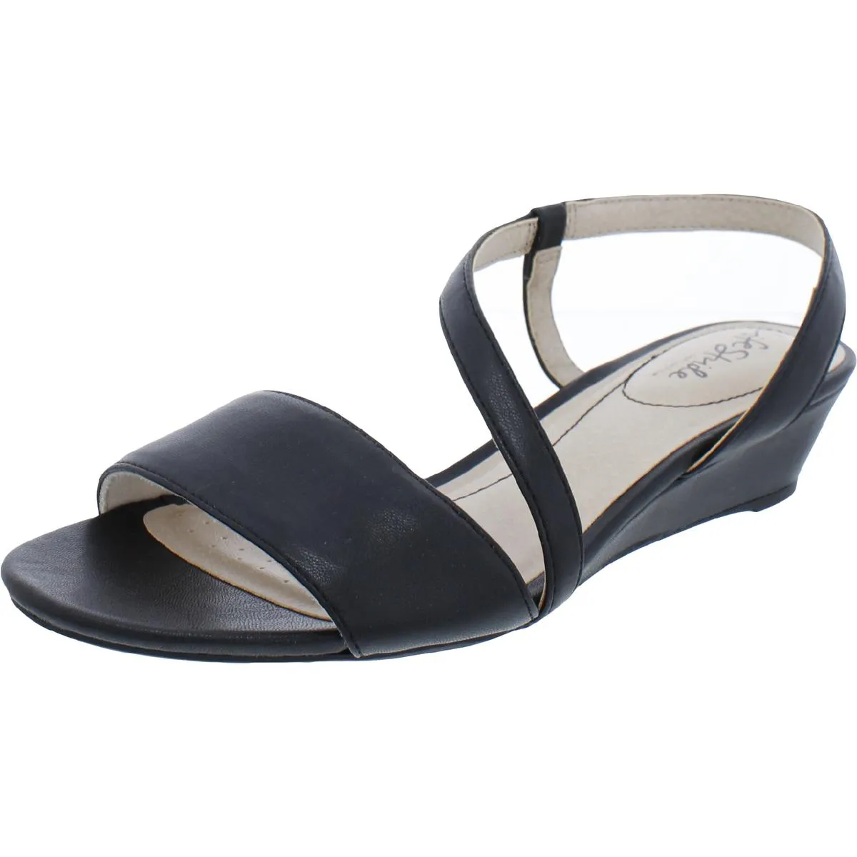 Yasmine Womens Strappy Slip On Wedges