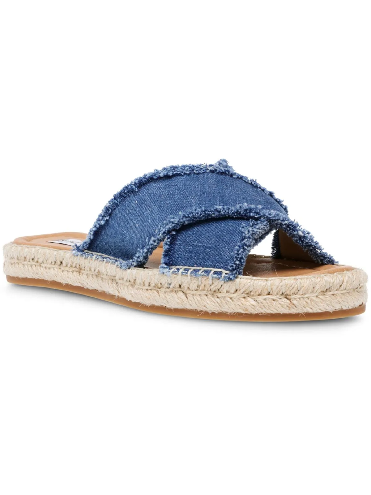 Zelina Womens Canvas Espadrille Slide Sandals