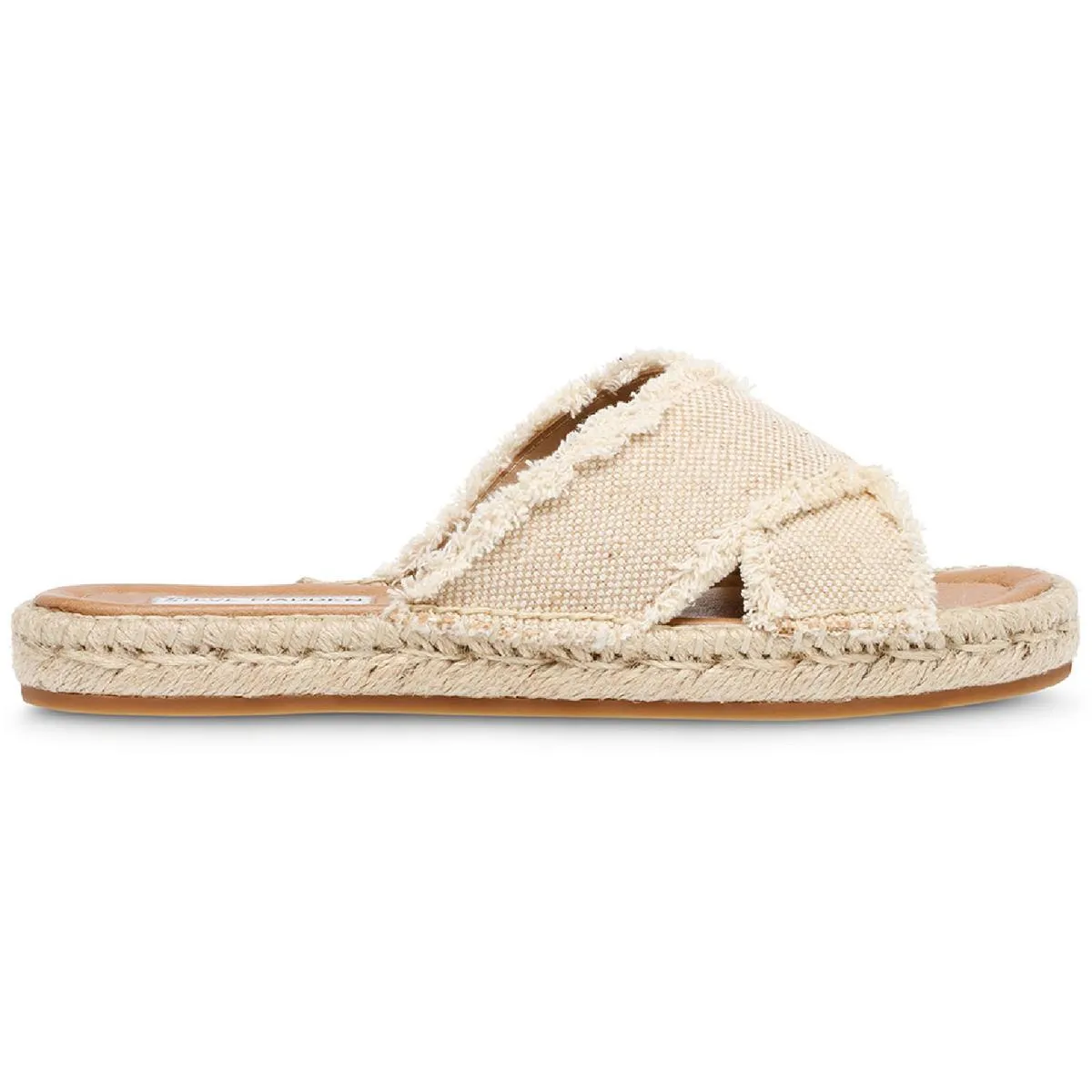 Zelina Womens Canvas Espadrille Slide Sandals