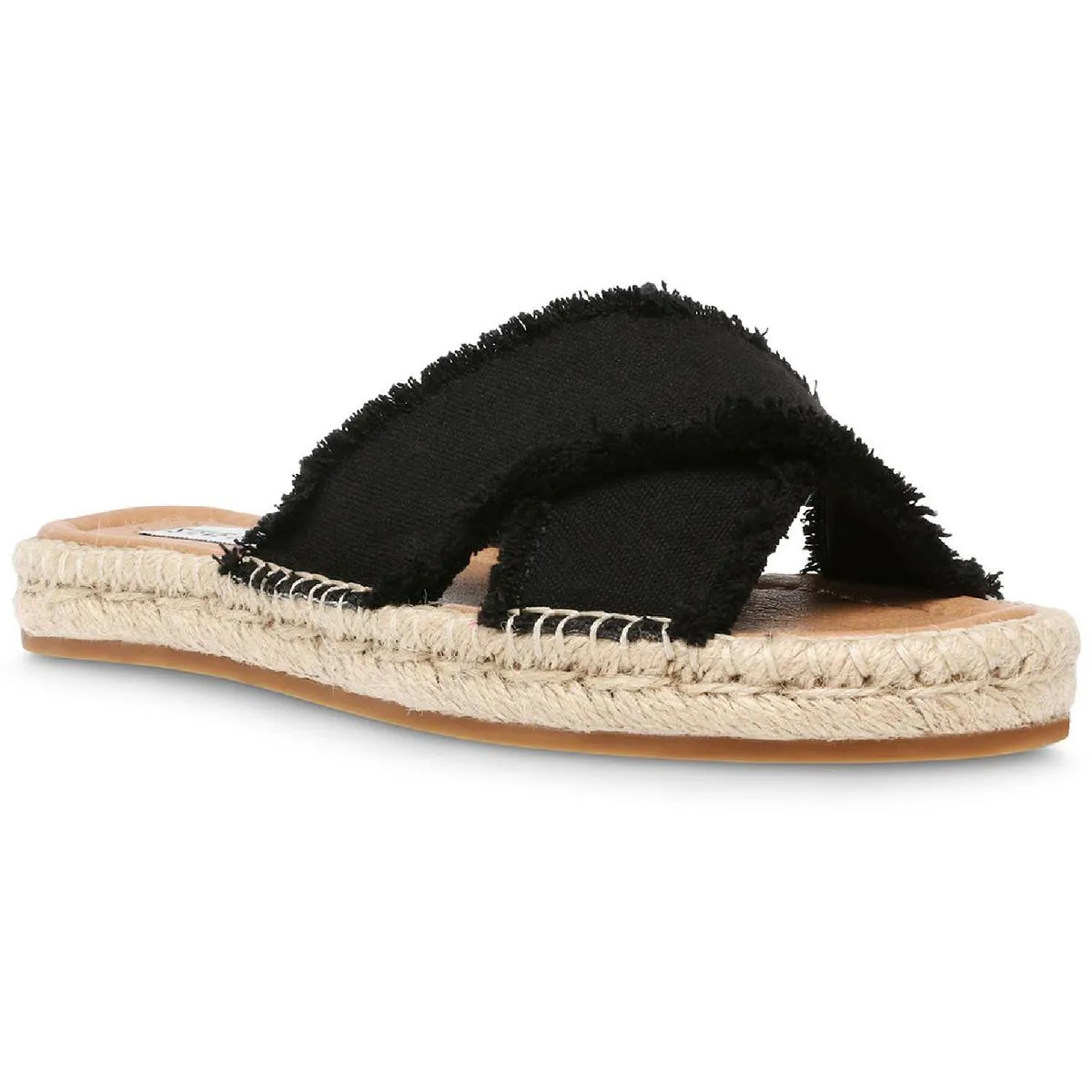 Zelina Womens Canvas Espadrille Slide Sandals