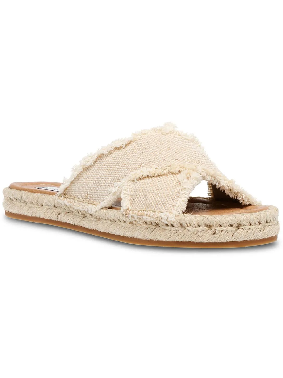 Zelina Womens Canvas Espadrille Slide Sandals